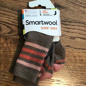 Smartwool size Large striped bike crew in fossil